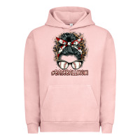 Pigment Salmon baseballmom messy bun Urban Hoodie - BarkalooDesign