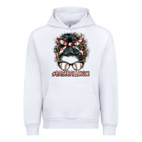 White baseballmom messy bun Urban Hoodie - BarkalooDesign