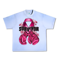 Grape Ice Survivor Breast Cancer with boxing gloves Urban Heavy Tee - NancyCooperArtShop