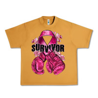 Survivor Breast Cancer With Boxing Gloves Urban Heavy Tee | Teevron