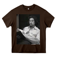 Chocolate Brown adam driver 40 Heavy Core Tee - tuanDangUi