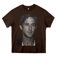 Chocolate Brown ryan gosling 15 Heavy Core Tee - tuanDangUi