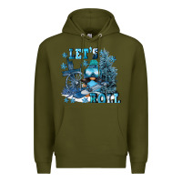 Army Green let's roll Premium Hoodie - FaDigitalArtStudio