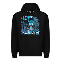Black let's roll Premium Hoodie - FaDigitalArtStudio