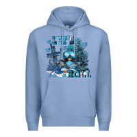 Colony Blue let's roll Premium Hoodie - FaDigitalArtStudio