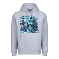 Heather Grey let's roll Premium Hoodie - FaDigitalArtStudio