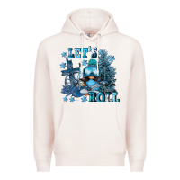 Pale Pink let's roll Premium Hoodie - FaDigitalArtStudio