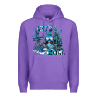 Purple let's roll Premium Hoodie - FaDigitalArtStudio