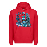Red let's roll Premium Hoodie - FaDigitalArtStudio