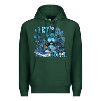 Sports Green let's roll Premium Hoodie - FaDigitalArtStudio