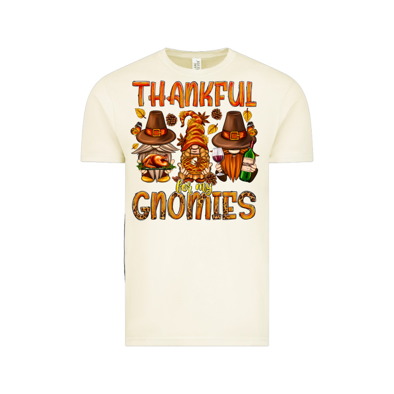 Thankful For My Gnomies Vintage Tee by NancyCooperArtShop | Teevron