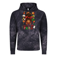 Cloud Black santa's favorite para afro messy bun Vintage Hoodie - texasbilliewilder