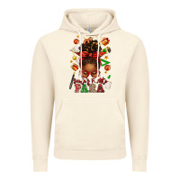 Vintage Artic santa's favorite para afro messy bun Vintage Hoodie - texasbilliewilder