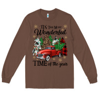 Chestnut its the most wonderful time of the year Long Sleeve Tee - CowGirlArtShop