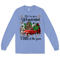Colony Blue its the most wonderful time of the year Long Sleeve Tee - CowGirlArtShop