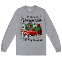 Heather Grey its the most wonderful time of the year Long Sleeve Tee - CowGirlArtShop