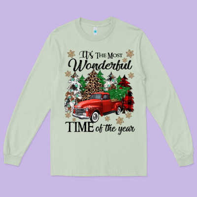 Its The Most Wonderful Time Of The Year Long Sleeve Tee Designed By Cowgirlartshop