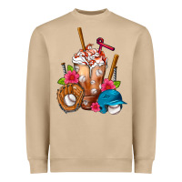 Mushroom Baseball Frappe Heavyweight Sweatshirt - FaDigitalArtStudio