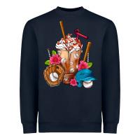Navy Baseball Frappe Heavyweight Sweatshirt - FaDigitalArtStudio