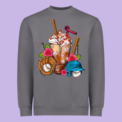 Baseball Frappe Heavyweight Sweatshirt Designed By Fadigitalartstudio
