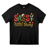 Black Sassy litte thing Heavy Core Tee - NancyCooperArtShop
