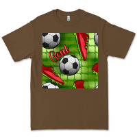 Cacao soccer shoes goal seamless pattern Premium Tee - BundleAndBundleShop