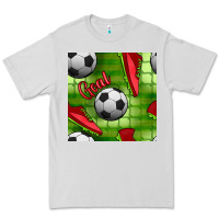 Dove Grey soccer shoes goal seamless pattern Premium Tee - BundleAndBundleShop