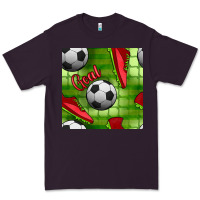 Plum soccer shoes goal seamless pattern Premium Tee - BundleAndBundleShop