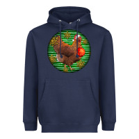 Navy new hampshire red chicken christmas Heavyweight Hoodie - LillyAllenDesigns