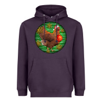 Plum new hampshire red chicken christmas Heavyweight Hoodie - LillyAllenDesigns
