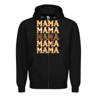 Black fall mama Zipper Hoodie - BundleAndBundleShop