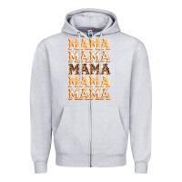 Heather Grey fall mama Zipper Hoodie - BundleAndBundleShop