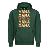 Sports Green fall mama Zipper Hoodie - BundleAndBundleShop