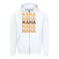 White fall mama Zipper Hoodie - BundleAndBundleShop
