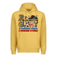 Antique Gold it's the guts and it's the glory a hundred stories Premium Hoodie - RanaPortraitStore