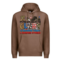 Chestnut it's the guts and it's the glory a hundred stories Premium Hoodie - RanaPortraitStore