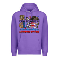 Purple it's the guts and it's the glory a hundred stories Premium Hoodie - RanaPortraitStore