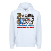 White it's the guts and it's the glory a hundred stories Premium Hoodie - RanaPortraitStore