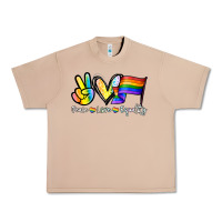 Burro Peace love equality Urban Heavy Tee - NancyCooperArtShop