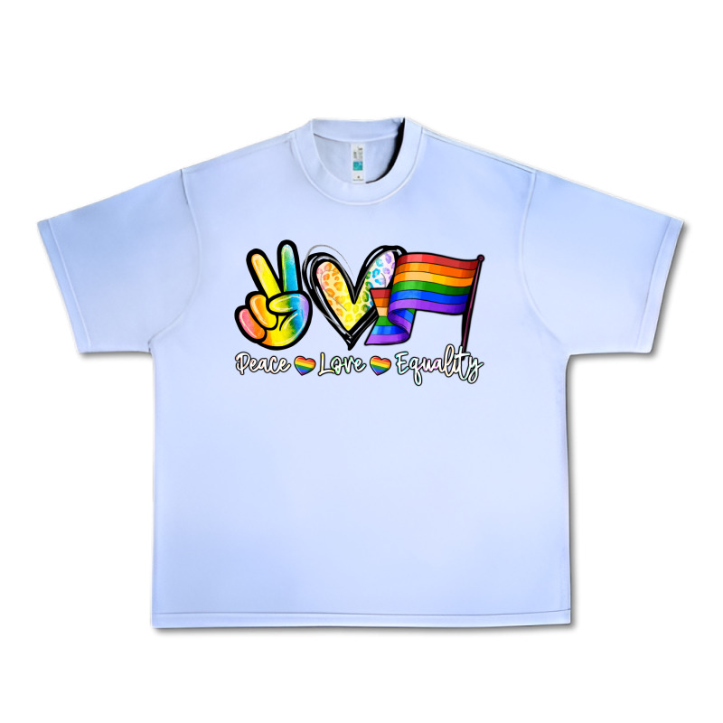 Peace Love Equality Urban Heavy Tee by NancyCooperArtShop | Teevron