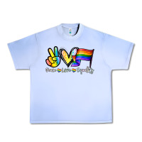 Grape Ice Peace love equality Urban Heavy Tee - NancyCooperArtShop