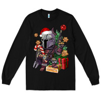 Black Christmas gnome Long Sleeve Tee - CowGirlArtShop