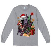 Heather Grey Christmas gnome Long Sleeve Tee - CowGirlArtShop