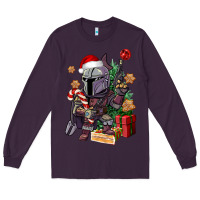 Plum Christmas gnome Long Sleeve Tee - CowGirlArtShop