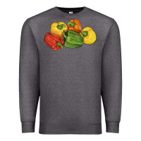 Charcoal Heather Peppers Premium Sweatshirt - LillyAllenDesigns