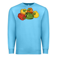 Ocean Blue Peppers Premium Sweatshirt - LillyAllenDesigns