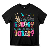 Black i match energy so how we gon' act today Heavy Core Tee - MaliasSmallBusiness