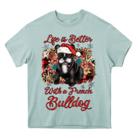 Arona christmas life is better with a french bulldog Heavy Core Tee - JahusDesignShop
