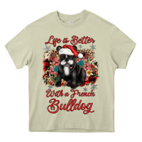 Mossy christmas life is better with a french bulldog Heavy Core Tee - JahusDesignShop