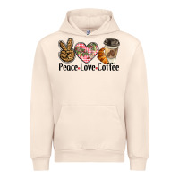 Sandshell peace love coffee Urban Hoodie - BarkalooDesign